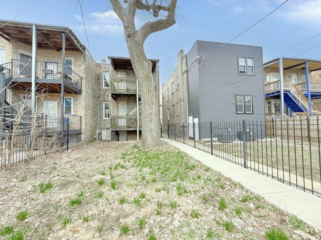 exterior space featuring fence