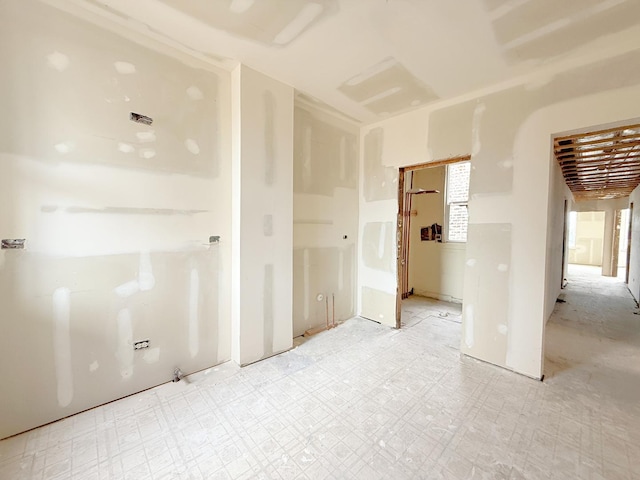 empty room with visible vents and light floors