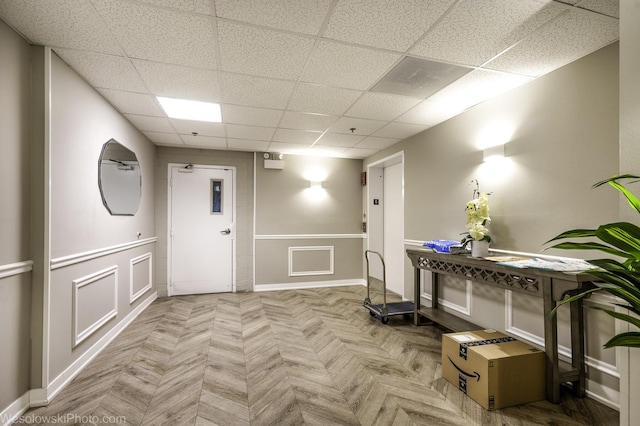6430 W Belle Plaine Ave Unit 508, Chicago, IL 60634 - interior space featuring a drop ceiling