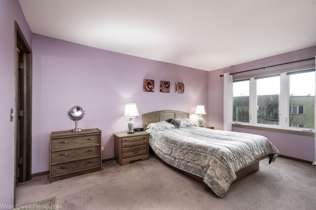 6430 W Belle Plaine Ave Unit 508, Chicago, IL 60634 - bedroom featuring baseboards and carpet flooring