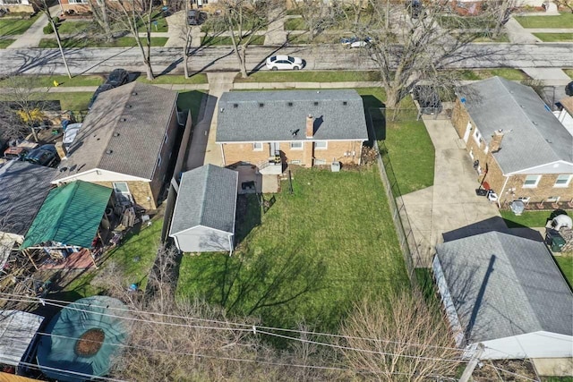 drone / aerial view featuring a residential view