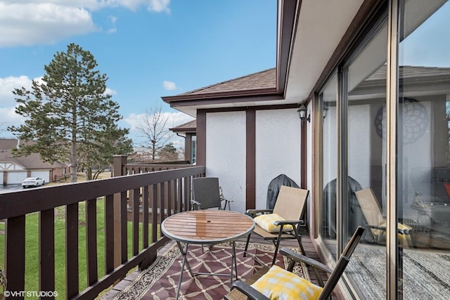 view of balcony