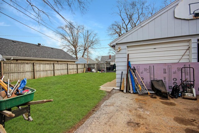18241 Roy St, Lansing, IL 60438 - view of yard featuring a garage