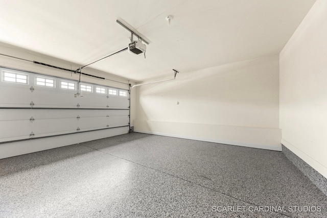 2793 Nicole Cir, Aurora, IL 60502 - garage with baseboards and a garage door opener