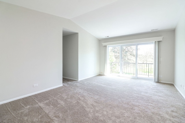 301 Memory Ln Unit 3C, Westmont, IL 60559 - carpeted spare room featuring vaulted ceiling and baseboards