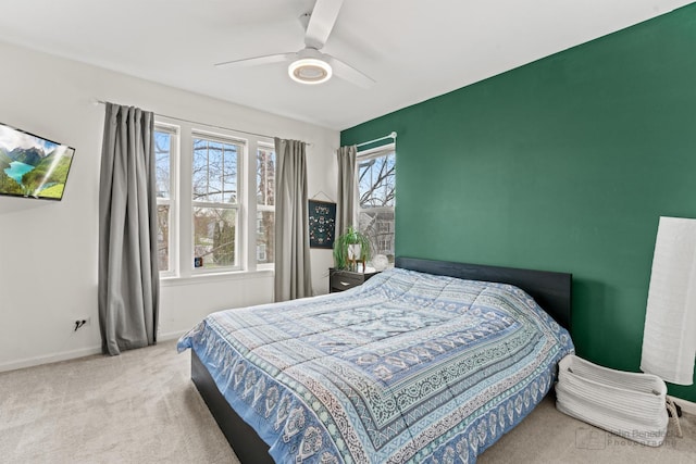 522 Superior St, Vernon Hills, IL 60061 - bedroom featuring carpet flooring, baseboards, and ceiling fan
