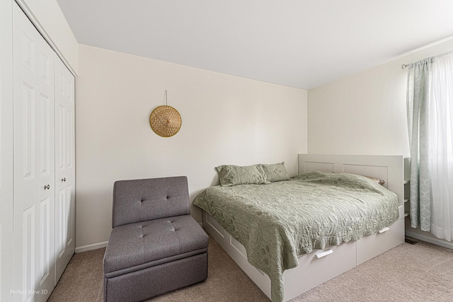 1704 Walnut Park Ln, Aurora, IL 60504 - bedroom with carpet flooring, a closet, and baseboards