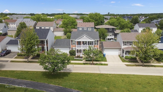 1704 Walnut Park Ln, Aurora, IL 60504 - aerial perspective of suburban area