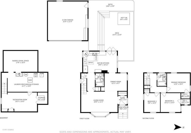 212 N Russel St, Mount Prospect, IL 60056 - view of property floor plan