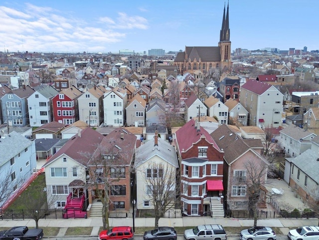 2124 W 24th St, Chicago, IL 60608 - drone / aerial view with a residential view