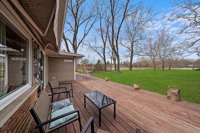 472 Lakewood Blvd, Park Forest, IL 60466 - deck featuring a lawn