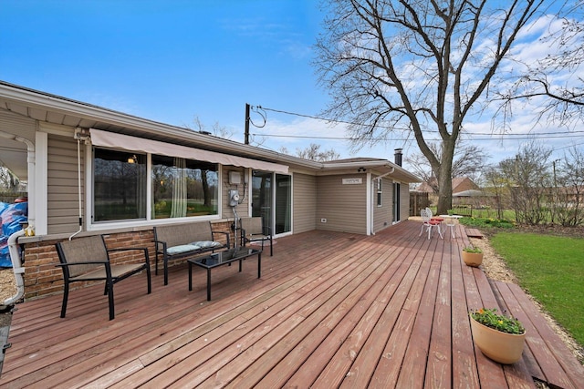 472 Lakewood Blvd, Park Forest, IL 60466 - view of wooden terrace