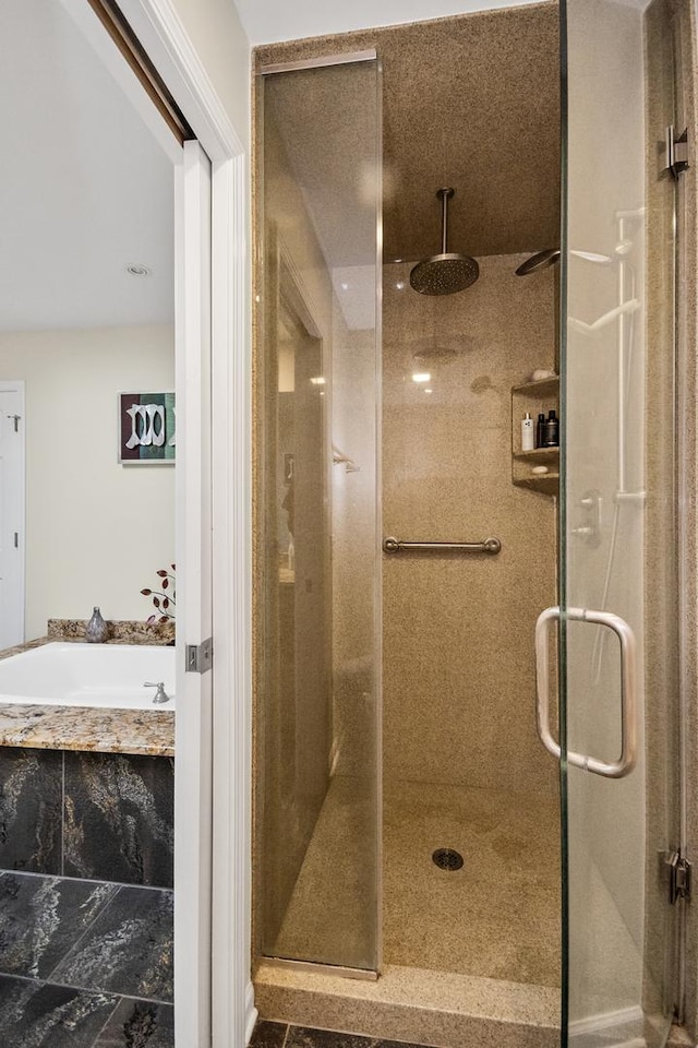 full bath with a stall shower