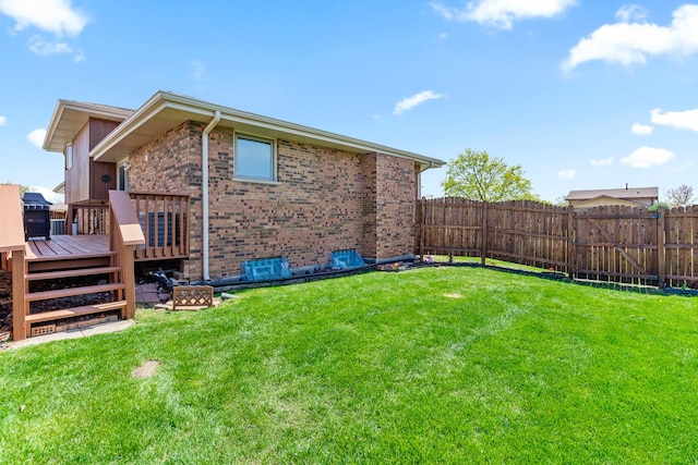 8900 W 169th Pl, Orland Hills, IL 60487 - view of yard with a wooden deck