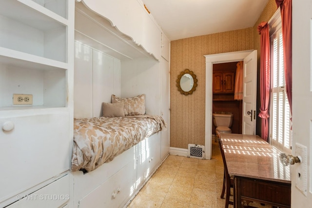 940 W Main St, Saint Charles, IL 60174 - bedroom featuring wallpapered walls, multiple windows, baseboards, and light floors