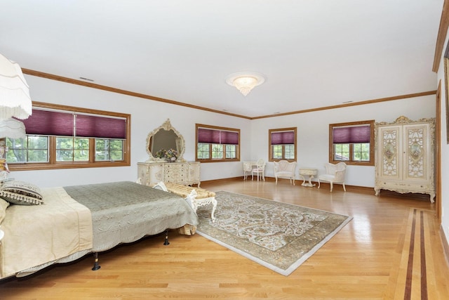 1020 Evergreen Dr, Lake Forest, IL 60045 - bedroom with wood finished floors, baseboards, and ornamental molding