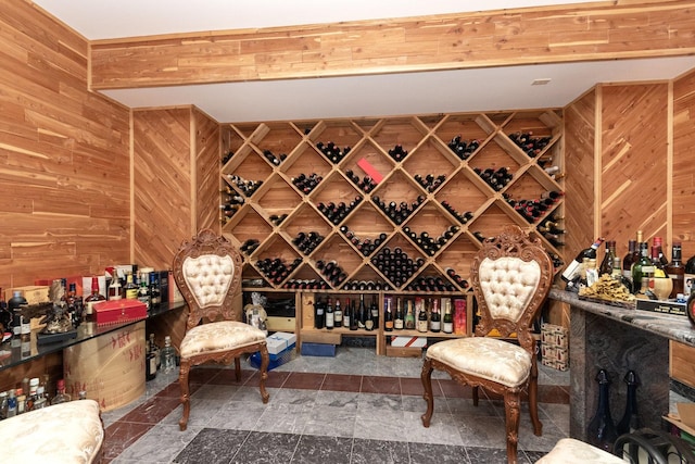 1020 Evergreen Dr, Lake Forest, IL 60045 - wine room with wooden walls