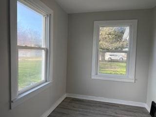 336 4th St, Lasalle, IL 61301 - unfurnished room with dark wood-style floors and baseboards