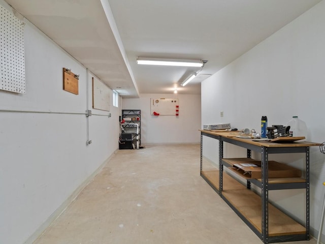 3721 Bunker Hill Dr, Algonquin, IL 60102 - corridor with unfinished concrete floors