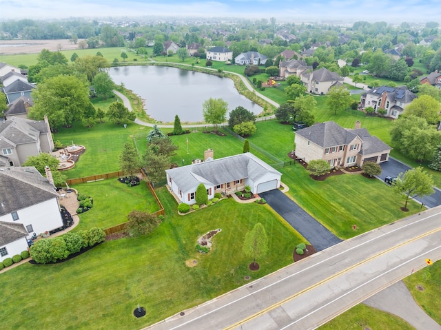 3721 Bunker Hill Dr, Algonquin, IL 60102 - aerial view of residential area featuring a large body of water