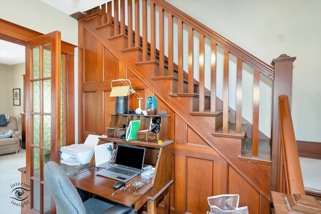 view of stairway