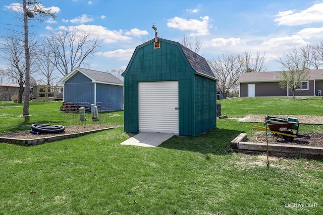 view of shed