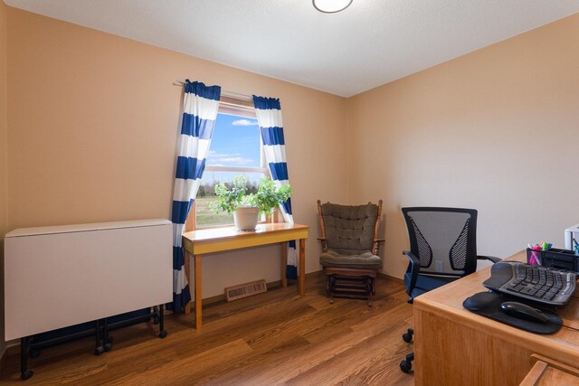 2956 Welland Rd, Earlville, IL 60518 - office with visible vents and wood finished floors