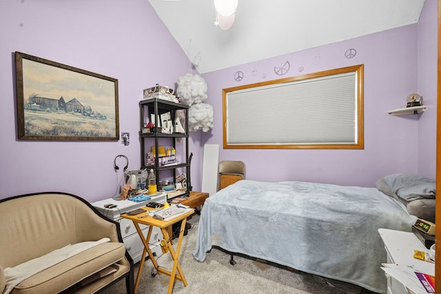 175 Mulberry St, Manteno, IL 60950 - carpeted bedroom featuring vaulted ceiling