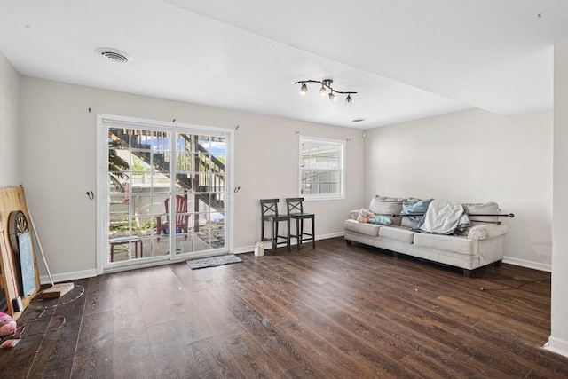 175 Mulberry St, Manteno, IL 60950 - living area featuring hardwood / wood-style flooring