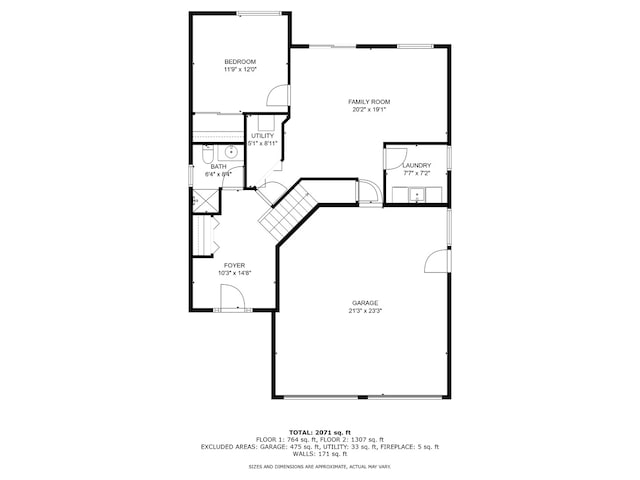 175 Mulberry St, Manteno, IL 60950 - view of floor plan / room layout
