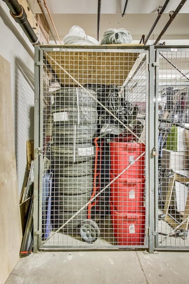 view of storage room
