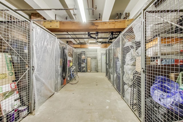 view of storage area
