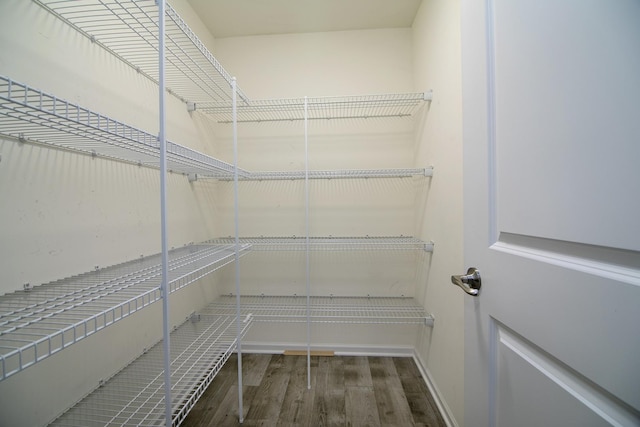 view of storage area