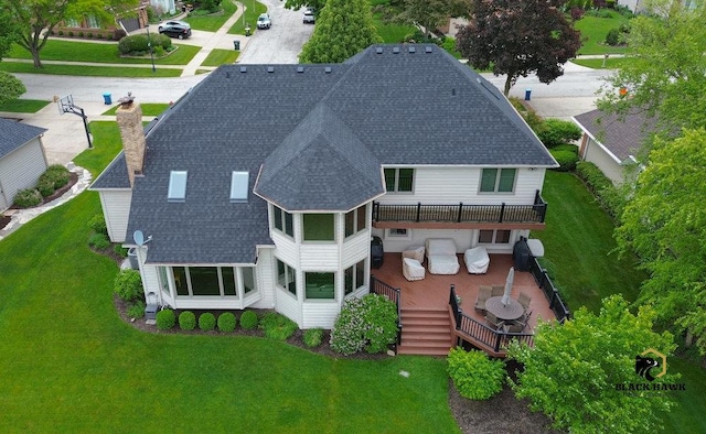 1583 Pine Lake Dr, Naperville, IL 60564 - view from above of property