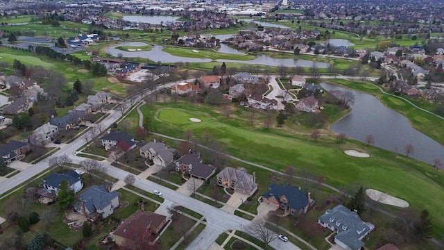 1583 Pine Lake Dr, Naperville, IL 60564 - aerial overview of property's location featuring nearby suburban area, a nearby body of water, and a golf club