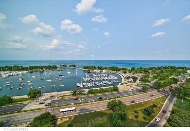 3180 N Lake Shore Dr Unit 15A, Chicago, IL 60657 - bird's eye view featuring a water view