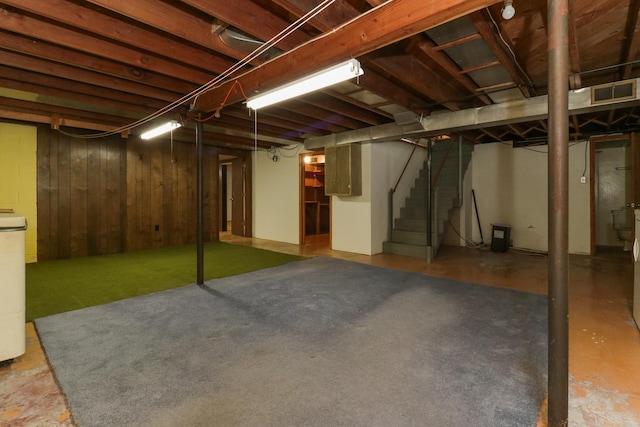 108 N Chatham St, Danvers, IL 61732 - basement with stairs and visible vents
