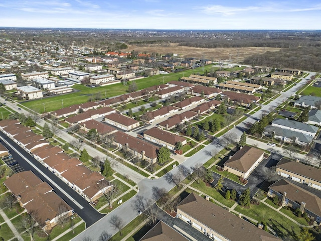 drone / aerial view featuring a residential view