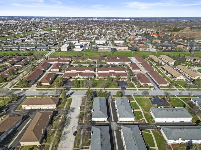 bird's eye view with a residential view