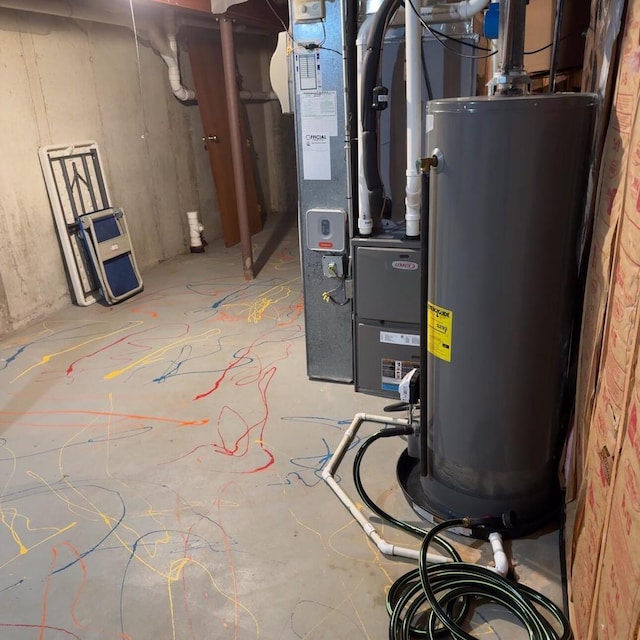 187 Hilltop Dr, Lake In The Hills, IL 60156 - utilities featuring water heater and heating unit