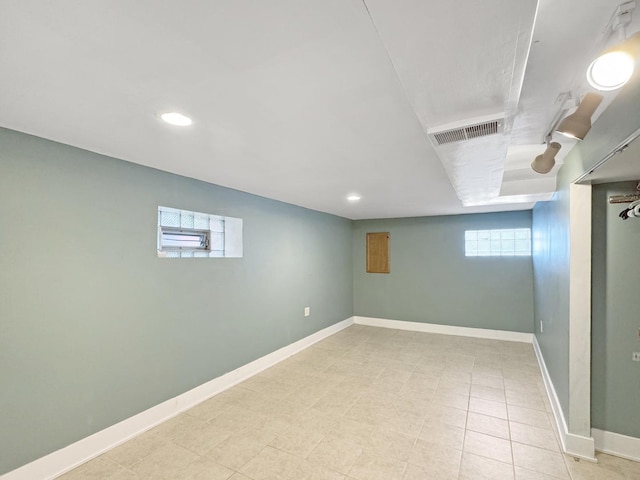 608 W 107th St, Chicago, IL 60628 - basement with recessed lighting and baseboards