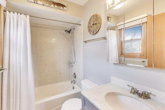 367 Quist Ct, Grayslake, IL 60030 - bathroom featuring vanity, toilet, and shower / bath combo