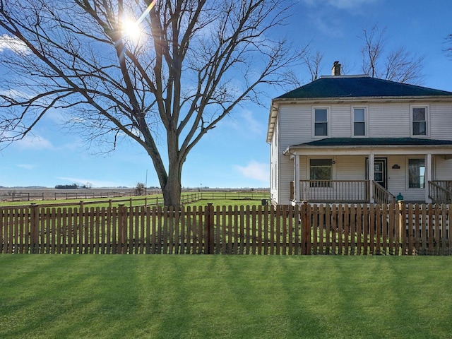 17128 Lukens Rd, Sycamore, IL 60178 - view of yard featuring a porch