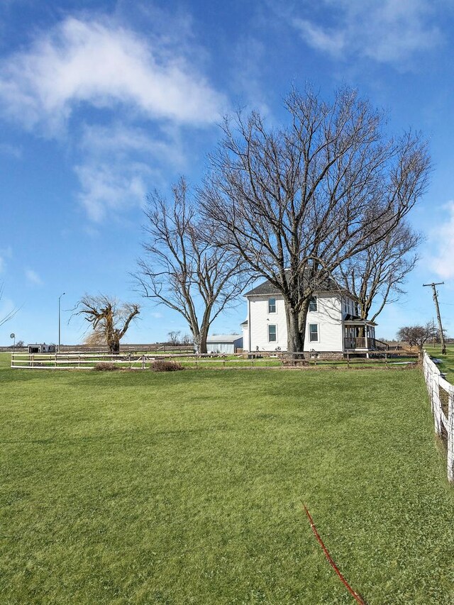 17128 Lukens Rd, Sycamore, IL 60178 - view of yard featuring a view of countryside