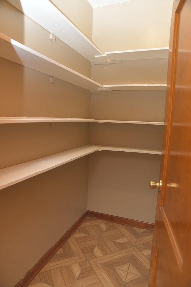 view of storage area
