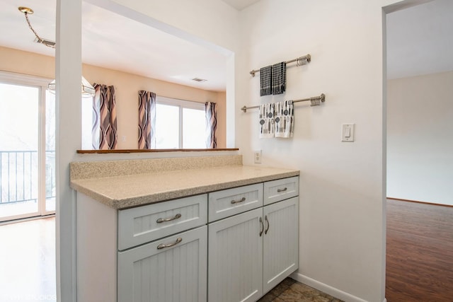 7010 Dover Ct Unit 203, Woodridge, IL 60517 - kitchen with light countertops and baseboards