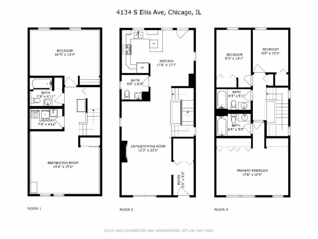 4134 S Ellis Ave, Chicago, IL 60653 - home floor plan