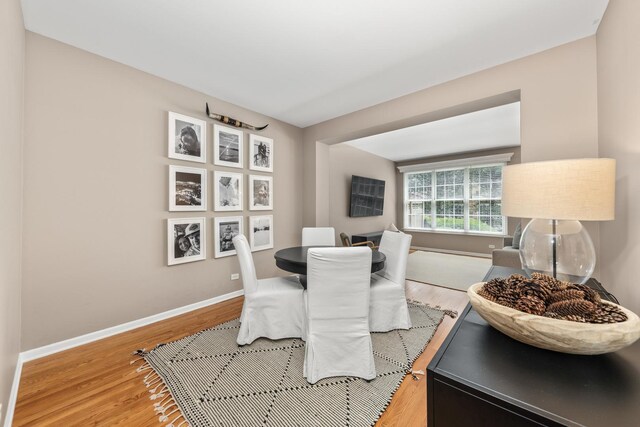 405 Ashbury Ln, Lemont, IL 60439 - dining room with wood finished floors and baseboards
