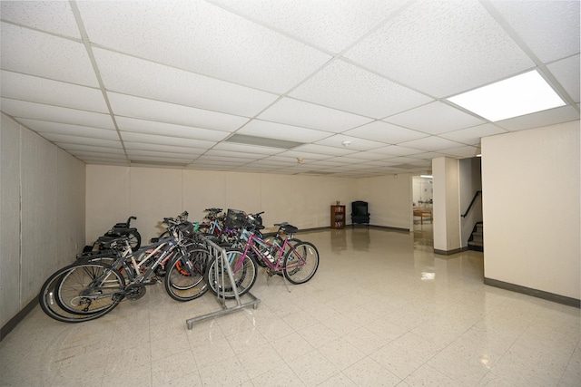 4248 Saratoga Ave Unit 308, Downers Grove, IL 60515 - garage featuring baseboards