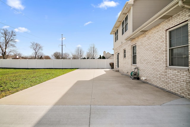 view of patio / terrace featuring a fenced backyard